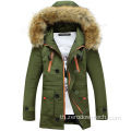 เสื้อลำลองสำหรับบุรุษฤดูหนาว Stand Collar Hooded Coat